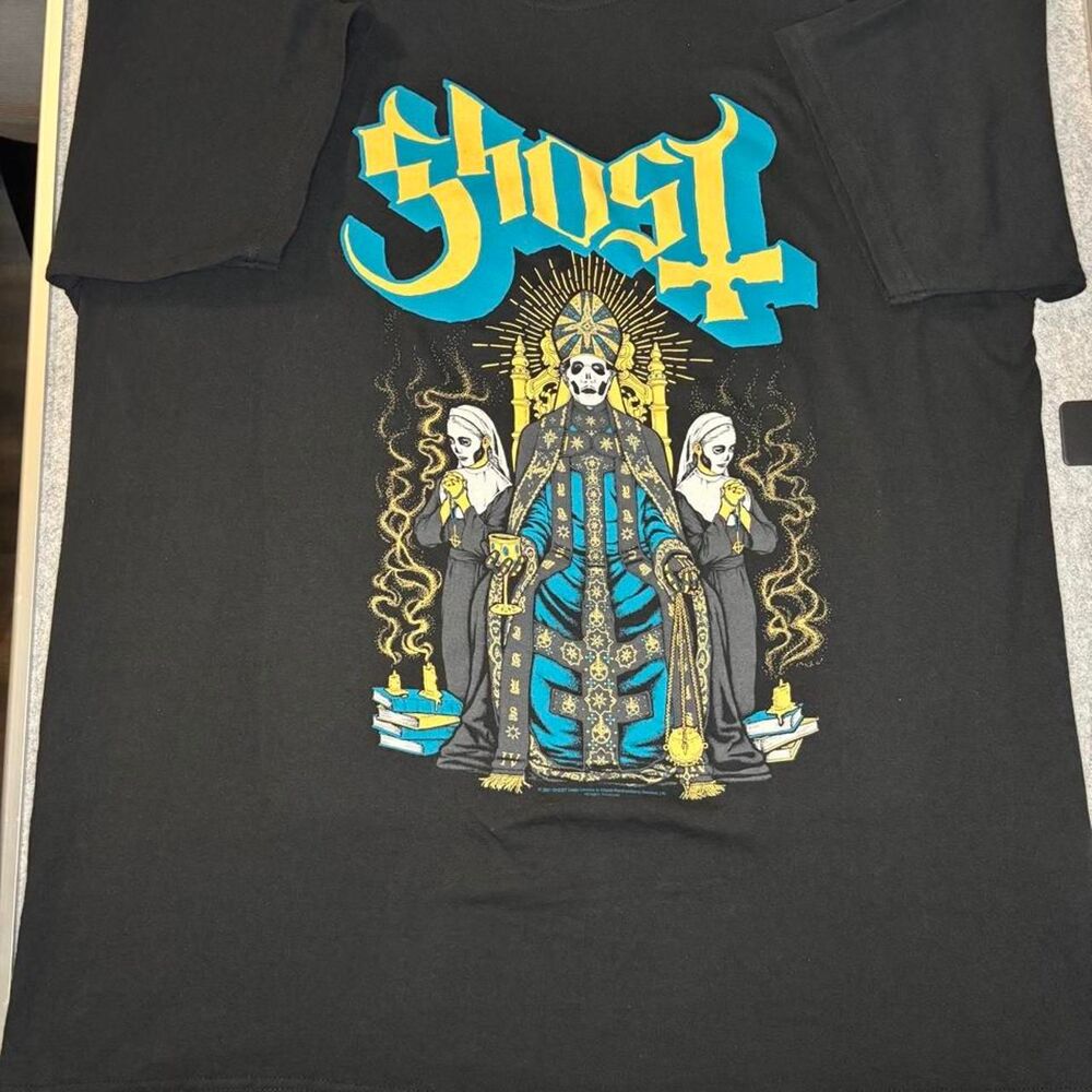 Ghost Papa Emeritus Graphic T-Shirt Black XL M&O Gold
